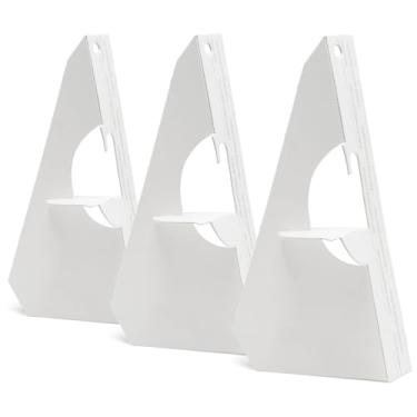 Imagem de Lineco Pacote Com 50 Cavaletes De Papelão 7", Suporte Autoadesivo Asa Única, Placas Exibição, Cartões, Fotografias, Folhetos, Pôsteres, Projetos Artesanato, Branco