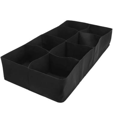 Imagem de Cama de plantio elevada para jardim, 4/8 grades, tecido reutilizável, sacos de jardim elevados, portátil, retângulo, saco de plantio de vegetais (180x90x30cm)