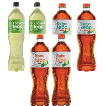 Imagem de Pack 6 Unidades - Sabores Diversos Chá Ice Tea Leão 1,5L