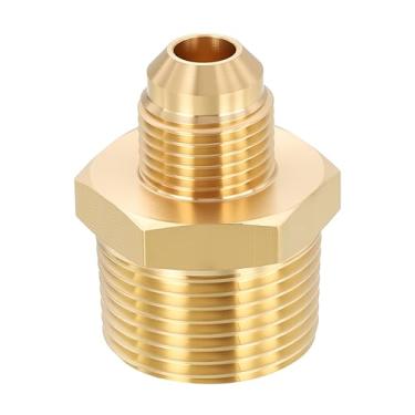 Imagem de Rebower 1 pacote de adaptador macho para macho, 3/10.2 cm MNPT x 3/20.3 cm alargador macho para industrial, automotivo, transferência de fluidos, jardinagem doméstica, tratamento de água