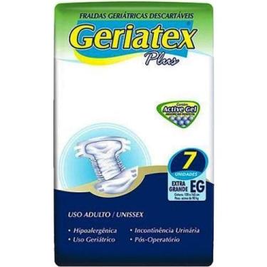 Imagem de Fralda Geriátrica Geriatex Plus - Tamanho EG - Com 07 Fraldas