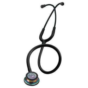 Imagem de Estetoscópio Littmann Classic III - Preto com Rainbow 5870