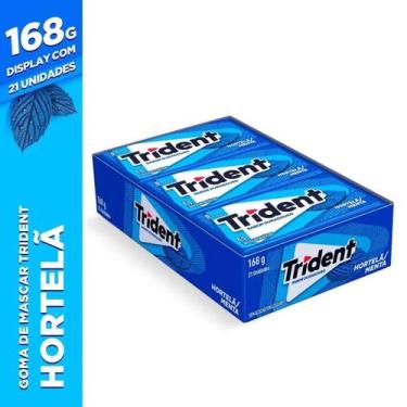 Imagem de Chiclete Trident Hortelã 8g com 21 unidades - Mondelez, Hortelã