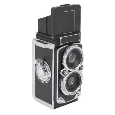 Imagem de Zhjvihx Câmera Digital Em Miniatura Vintage, Estilo Reflexo de Lentes Duplas Retro, Foco Automático, Fotos de 12MP, Vídeo de 1080p, Tela de 1,54 '', Filtros, Cartão de 16 GB para Memórias (32 GB)