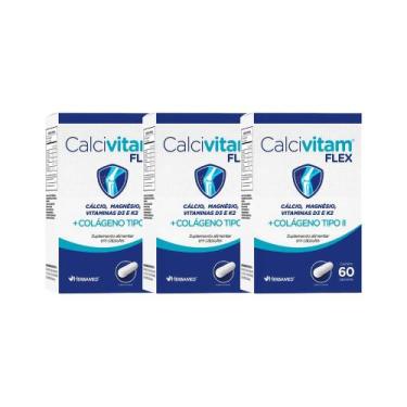 Imagem de Kit 3x Vitamina Calcivitam Flex 60 cps - HERBAMED