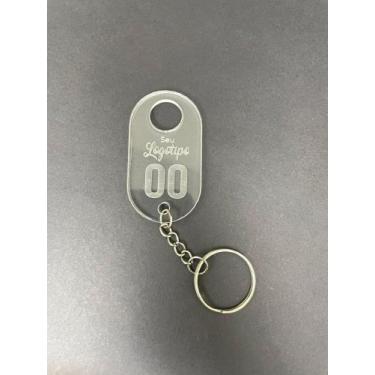 Imagem de Chaveiro Personalizado Hotel Pousada Acrílico Transp. - 3un - Forja De