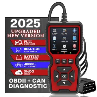Imagem de CrysGuard Scanner profissional OBD2 V519 – OBDII atualizado 2025 + leitor de código CAN, dados ao vivo, teste de bateria, biblioteca 40.000+ DTC, prontidão I/M, verifique a luz do motor e teste de