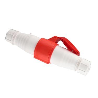 Imagem de 2 Peças de Tomada Industrial CEE Vermelha, IP44 à Prova D'água, Conector Macho Fêmea de 4 Pinos, Fivela Anti-queda, Multiuso para Caravanas Agrícolas