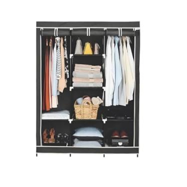 Imagem de Guarda Roupa Dobrável Organizador De Roupas Roupeiro Compacto Desmontável Armário De Quarto