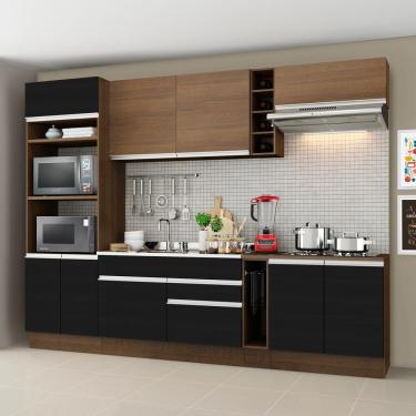 Imagem de Cozinha Completa Madesa Vicenza com Armário e Balcão (Sem Tampo e Pia)