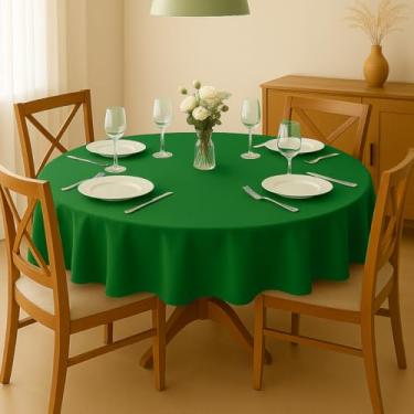 Imagem de Toalha de Mesa Redonda 4 Cadeiras Oxford Liso 1,40m x 1,40m (Verde)