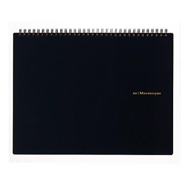 Imagem de Caderno Maruman MNEMOSYNE N180A, 21 x 29 cm (A4 horizontal), quadrados de 5 mm, 70 folhas, preto