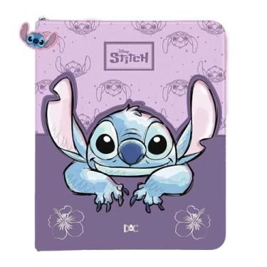 Imagem de DAC - Caderno Argolado Universitário PVC com 48 folhas Fechamento em Zíper - Stitch