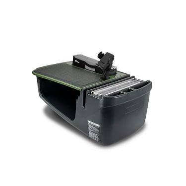 Imagem de AutoExec Mesa de carro AE-FMEF-PM-AG Efficiency FileMaster para sua estação de trabalho de veículo e escritório móvel, verde exército com suporte para telefone