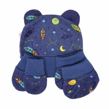 Imagem de kit Touca, Luvas e Sapatinhos Baby Joy, Foguete marinho