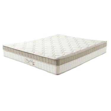 Imagem de Cama Box Baú Bege E Colchão King Best Bege Molas Ensacadas Casal