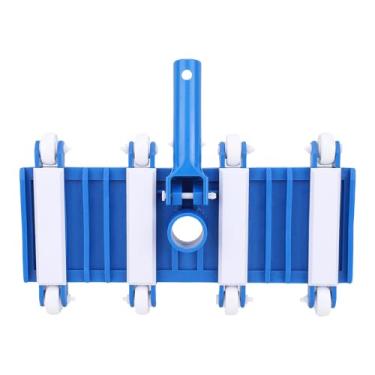 Imagem de FTVOGUE Cabeça a Vácuo da Piscina Com Giro, Acessório de Escova Lateral Limpo, Limpador Robusto de Plástico Com Rodas, para Vários Tipos de Piscina, Remova Rapidamente a Sujeira de
