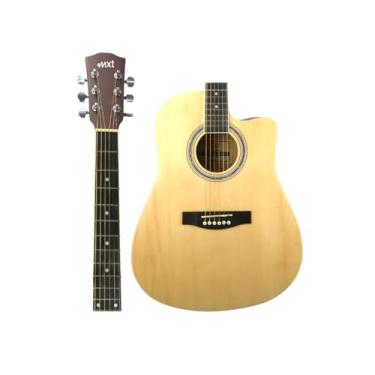 Imagem de MXT Violão Acústico Cutaway 41 Polegadas, Cordas de Aço, Corpo em Tília, Natural