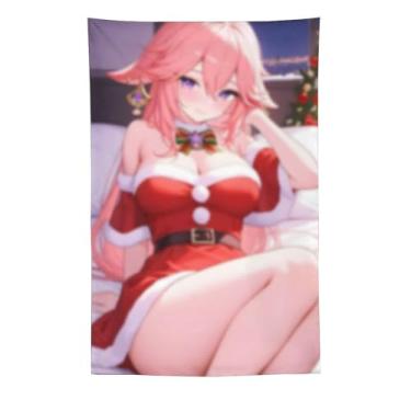 Imagem de LIEGBMEU Sexy Bikini Hot Anime Girl Tapeçaria 152.4 cm x 228.6 cm Interior Exterior Wall Quilt Art Decoração de Tapeçaria Caprichosa, AC038
