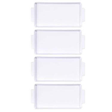 Imagem de Jogo 4 Travessas com Alças Porcelana Tramontina Sobremesa Entradas Restaurante