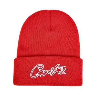 Imagem de Gorro De Malha Quente Unissex Com Bordado De Pentagrama, Boné Hip Hop 