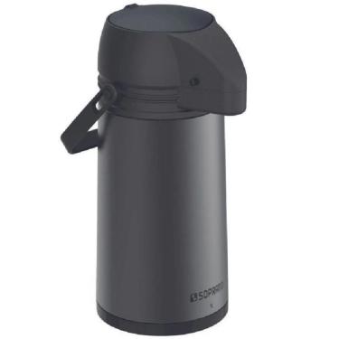 Imagem de Garrafa Térmica De Inox 1l Single Soprano Preto