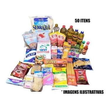 Imagem de Cesta Básica Alimento Grande Completa Total 50 Itens - Higipack