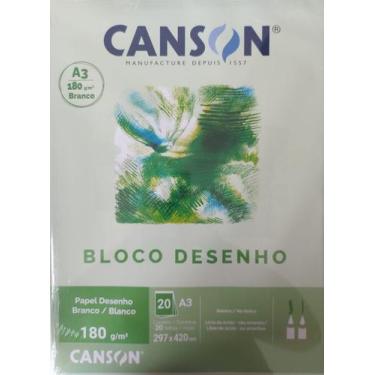 Imagem de Bloco A3 180g Canson branco 20 folhas