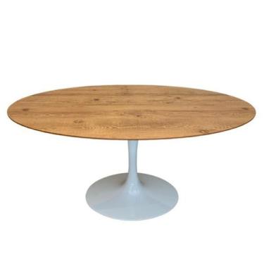 Imagem de Mesa de Jantar Tulipa Saarinen Oval 160x90 cm Tampo Antíqua - Personal