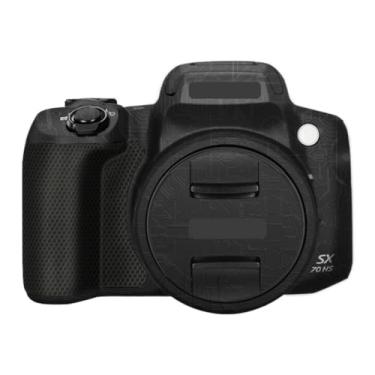 Imagem de SX70HS Adesivo de capa de câmera anti-arranhões para Canon PowerShot SX 70 HS Película protetora de câmera decalques (preto circuito)
