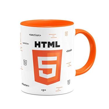 Imagem de Caneca Dev HTML - B-orange