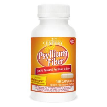 Imagem de Suplemento 21st Century Psyllium Fiber 160 cápsulas - 2 unidades