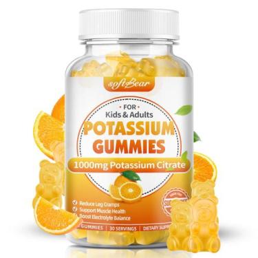 Imagem de Suplemento de potássio softbear Gomas de citrato de potássio 1000mg