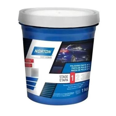 Imagem de Massa de polir n2 norton branca 1kg cor branco - marca, Sem Variação