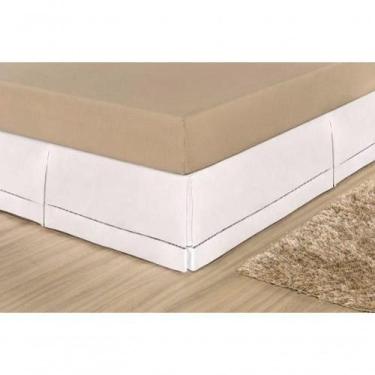 Imagem de Saia Para Cama Box Queen Juliana - Branco. - BIA ENXOVAIS