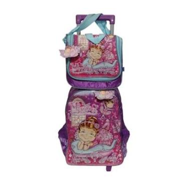 Imagem de Mochila Infantil Menina Clio de Rodinha MR7289K Maribel - Roxo-Masculino