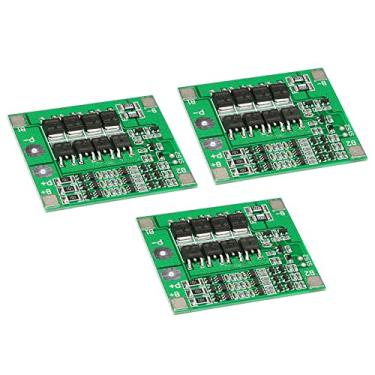 Imagem de JESSINIE 3 placas de proteção de bateria de lítio 3S 12V 25A 11.1V-12.6V 18650, placa de função equilibrada com tomada USB, conector verde de dois terminais