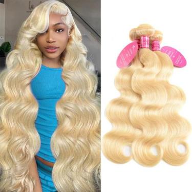 Imagem de Extensões de cabelo Vallbest 613 Blonde Body Wave 12A 100% cabelo huma