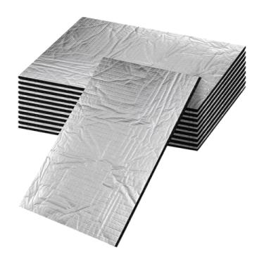 Imagem de Generic 10x Tapetes isolantes de isolamento acústico para carro, proteção à prova d'água e isolamento acústico para capô e porta-malas, 10 Mm de Espessura