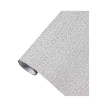 Imagem de Papel De Parede Adesivo Impermeável Removível De Linho Grasscloth Para