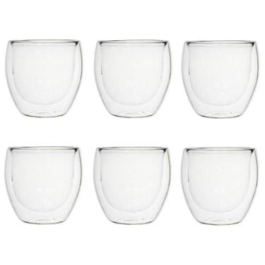 Imagem de Jogo Copo Vidro Borossilicato Café 180Ml 6 Peças Vista Home