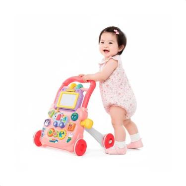 Imagem de Andador Empurrador Interativo Atividade Bebê Lousinha Mágica - Jhamba,
