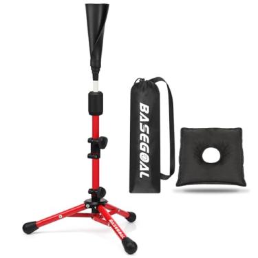 Imagem de BaseGoal Camiseta de beisebol para crianças, camiseta de rebatida, camiseta de softball, camiseta jovem, camiseta de Teeball, camiseta de viagem, altura ajustável fácil