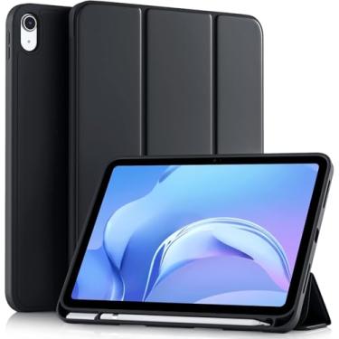 Imagem de Capa Ipad 11ª/10ª Geração A16 (2025/2022) - Case Slim Magnética Com Suporte Para Caneta e Despertar Automático (PRETO)