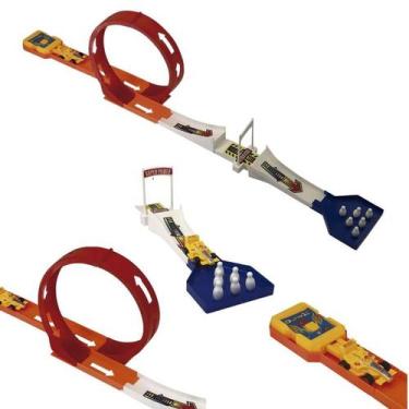 Imagem de Pista com Lançador de Carrinho Looping 360 Strike Boliche - Toys & Toy