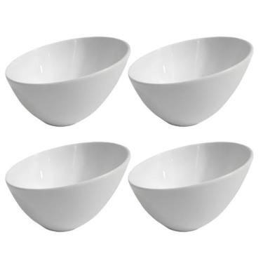 Imagem de Kit 4 Tigelas Angular Cumbuca Bowl Multiuso Cozinha Melamina Premium 3