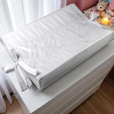 Imagem de Trocador Anatomico Plastificado para Comoda Bebe - AVM Enxovais, Branc