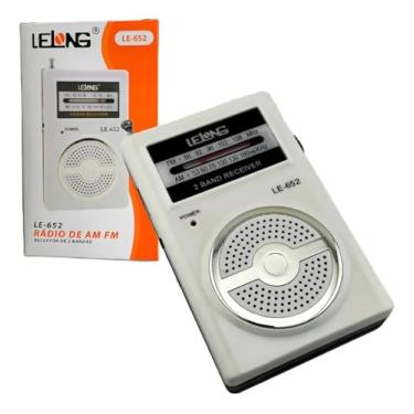 Imagem de Mini Rádio de Bolso AM/FM Portátil Sintonizador Analógico, Design Compacto, Leve e Prático