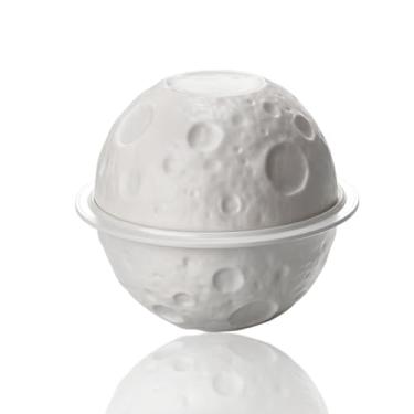 Imagem de Conjunto de tigelas planetárias empilháveis – 3 tigelas de cerâmica e prato com crateras de meteoritos e anéis planetários, seguro para micro-ondas e lava-louças, presente de astronomia para adultos e