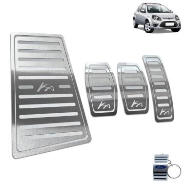 Imagem de Descanso de Pé + Pedaleira Ford Ka 2008 A 2013 Aço Inox